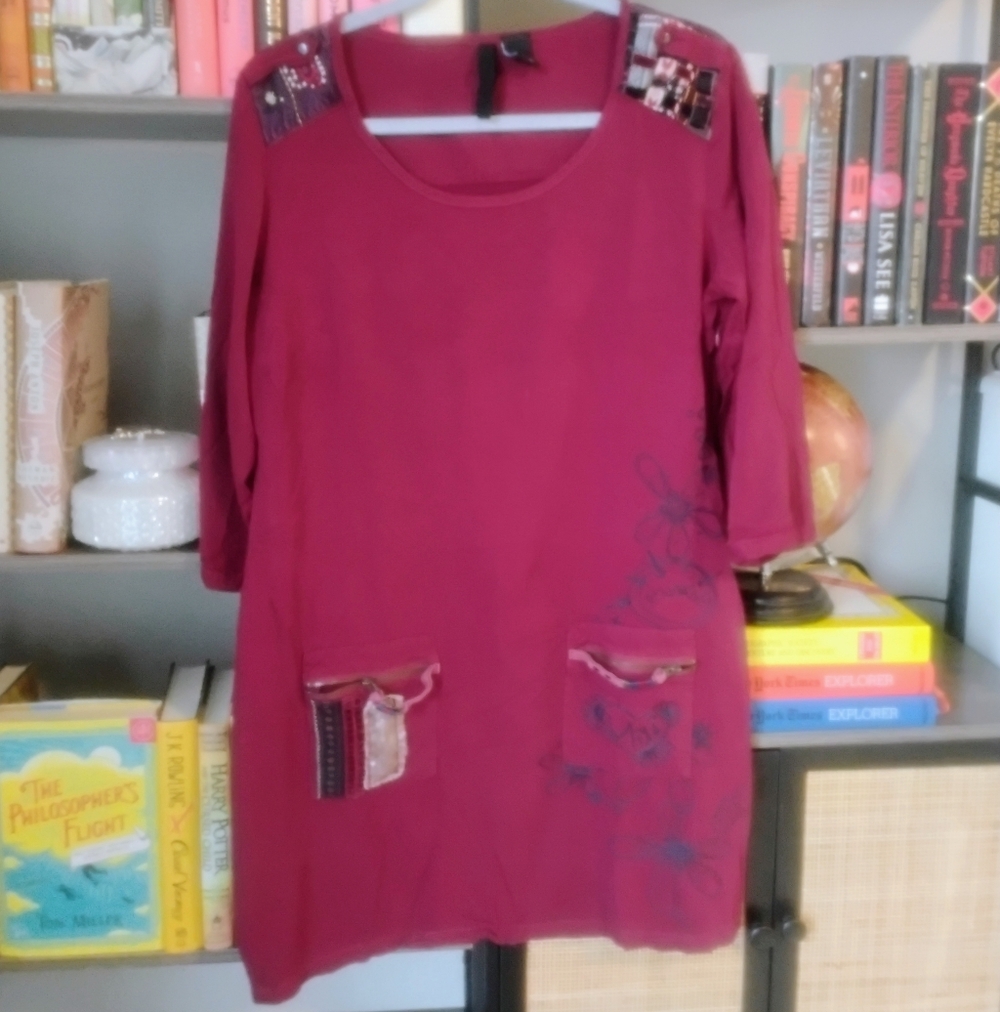Cranberry European Desigual Dress Size 44